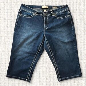 Anne West Vintage America Collection Blue Denim Capris